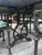 Vintage Cast Aluminum 7-Piece Outdoor Dining Set, Table & 6 Chairs For Sale - Image 4 of 10