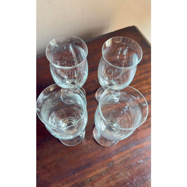 Vintage Nachtmann Amaris Crystal Glasses S/4 For Sale - Image 4 of 9