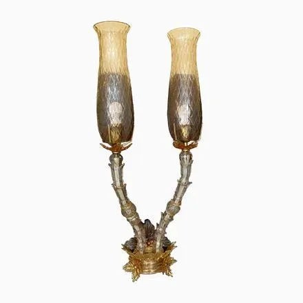 Gold Vintage Wall Lights from Seguso, Set of 2 For Sale - Image 8 of 8