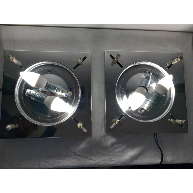 Murano Glass Wall Lamps from Mazzega, 1970s, Set of 2 For Sale - Image 9 of 18