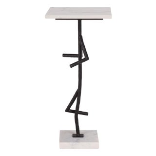 Warso Marble Side Table In For Sale