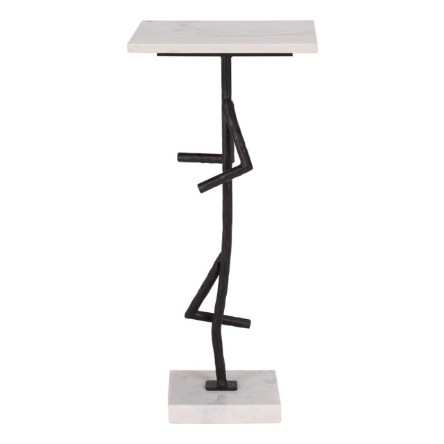 Warso Marble Side Table In For Sale
