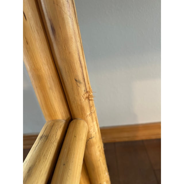 Late 20th Century Tessellated Olive Ash Burl and Pencil Reed Dining Table - Organic Modern For Sale - Image 17 of 17