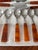 1950s 1950s Faux Tortoise Shell Bakelite and Stainless Flatware by Supreme Cutlery Japan- 24 Pieces For Sale - Image 5 of 7