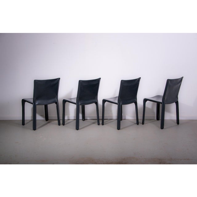 CAB 412 Side Chairs by Mario Bellini for Cassina, 1995, Set of 4 For Sale - Image 11 of 18