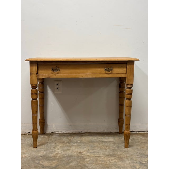 English 19th Century English Pine Writing Desk For Sale - Image 3 of 8
