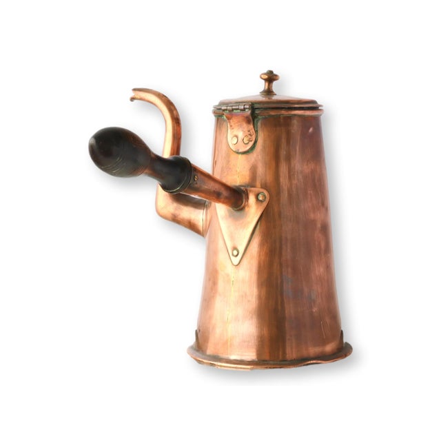 Mid 19th Century Antique English Copper Chocolate Pot For Sale - Image 5 of 6
