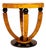 Art Deco Table in Burl Walnut Veneer and Black Lacquer For Sale