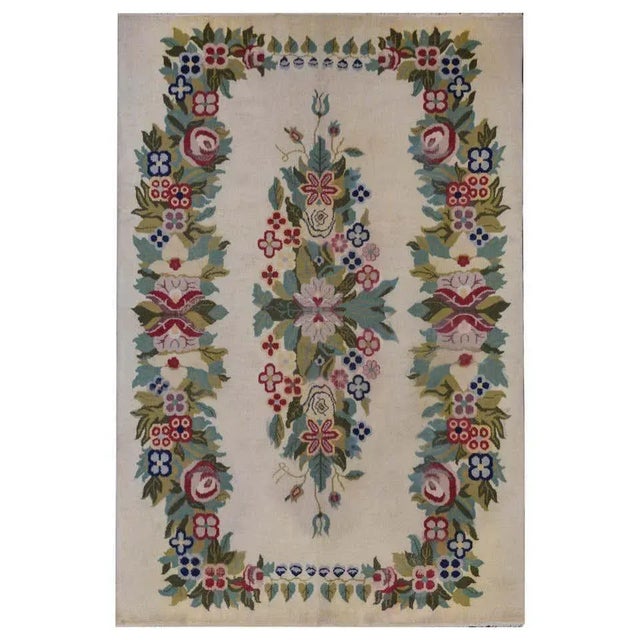 Vintage Chinese Style Rug For Sale - Image 10 of 11