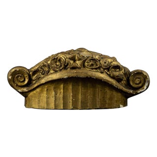 Gilded Terracotta Centerpiece, Italy, Mid-20th Century For Sale