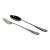 1980s A Pair of Silver Large Serving Spoon & Fork, La Regence For Sale