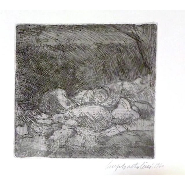 Signed and dated by the Artist with pencil at lower left. Very good conditions. Luigi Bartolini (1892 – 1963) was an...