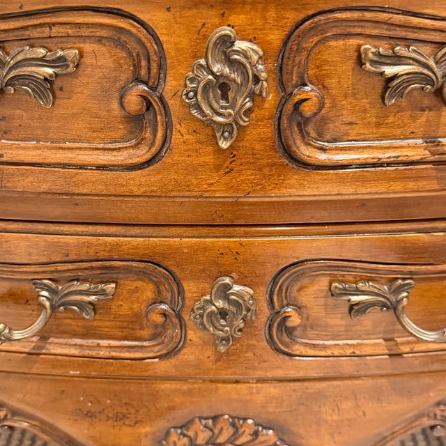 Hickory Chair Furniture Company Hickory Chair Louis XV French Provincial Commode; Two Available For Sale - Image 4 of 11