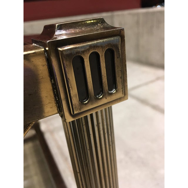 Aged Brass End Table From Mastercraft For Sale - Image 12 of 13