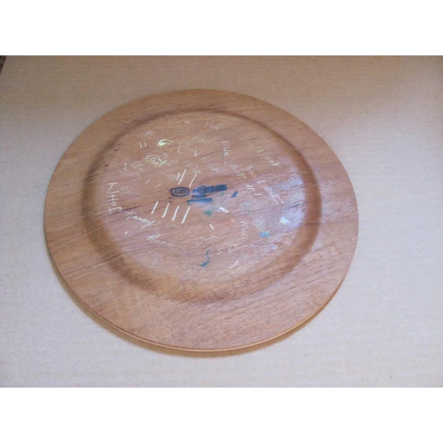 Wood Swedish Teak Dinner Plates - Set of 3 For Sale - Image 7 of 13