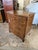 English 1980s Walnut Crossbanded Serpentine 4 Drawer Chest With Slide For Sale - Image 3 of 6