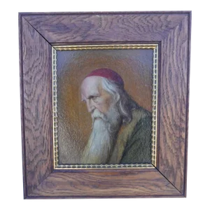 Franz Müller (1843-1929) Portrait of a Cardinal in a Red Skull Cap, Perhaps St Remigius