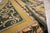 9x12 Vintage Aubusson Flat Weave Wool Rug, Green and Gold Empire Medallion For Sale - Image 9 of 15