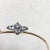 Metal Syna Oxidized Silver Yellow Gold Flower Bracelet with Diamonds For Sale - Image 7 of 11