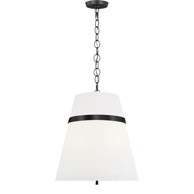Alexa Hampton by Visual Comfort Studio Cordtlandt Large Pendant, Black For Sale