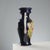 Black French Vase in Blue Porcelain Decorations For Sale - Image 8 of 11