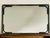 Vintage, rectangular wall mirror made of tubular metal and brass, with a "faux bamboo" design effect, circa 1970's - 80's....