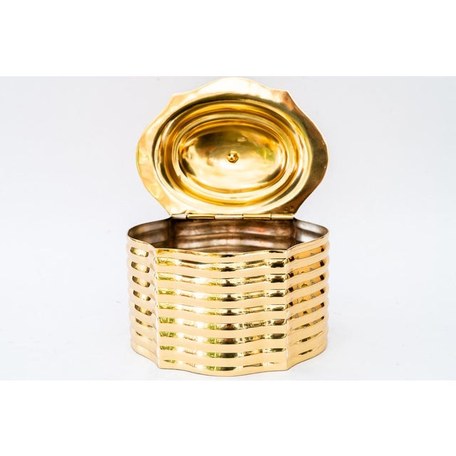 Art Deco Brass Jewelry Box, 1920s For Sale - Image 12 of 15
