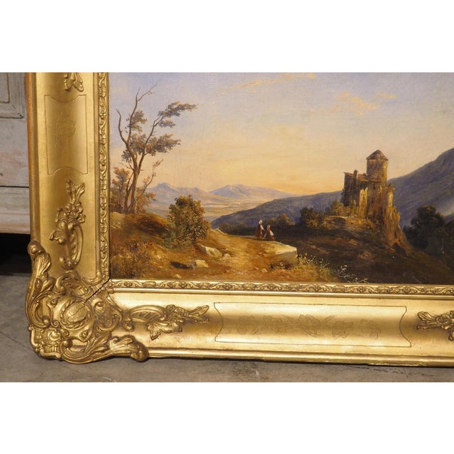 More information coming soon… The serenity of this French oil on canvas painting from the 1800s is quite amazing. Walking...