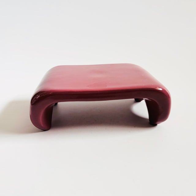 Haeger Haeger Pink Ceramic Pedestal For Sale - Image 4 of 8