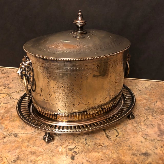 Silver Mid 19th Century Neoclassical English Silverplate Box For Sale - Image 8 of 8