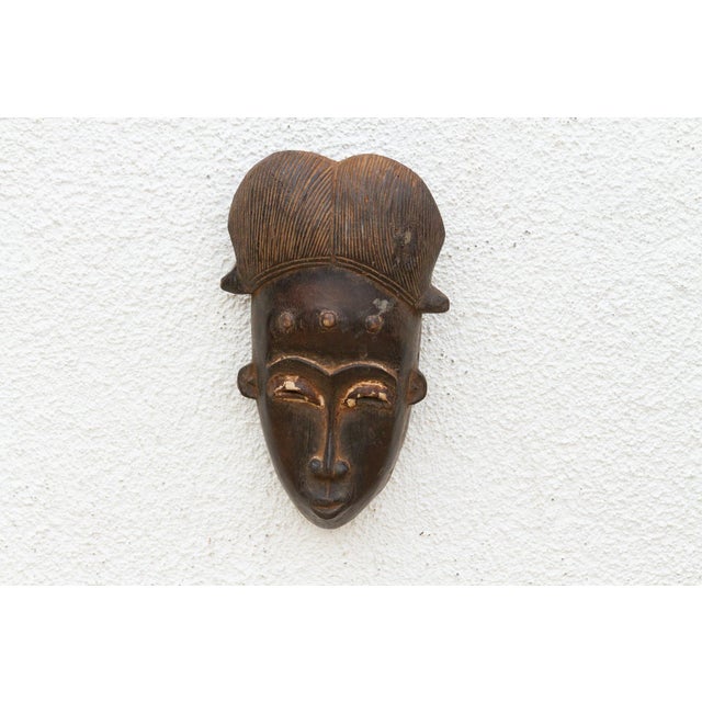 African Ceremonial Hairstyle Old African Mask For Sale - Image 3 of 8