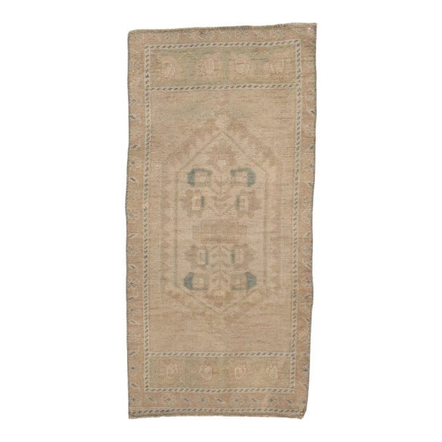 Traditional A Vintage Turkish Yastik Rug 1'7 X 3'3 For Sale - Image 3 of 3