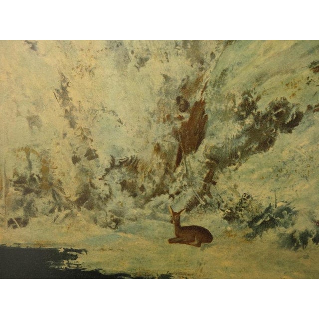 Modern Gustave Courbet, Paysage de neige dans le Jura, Lithograph For Sale - Image 3 of 5