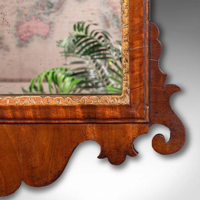 Wood 1780's Antique Vanity Mirror For Sale - Image 7 of 9