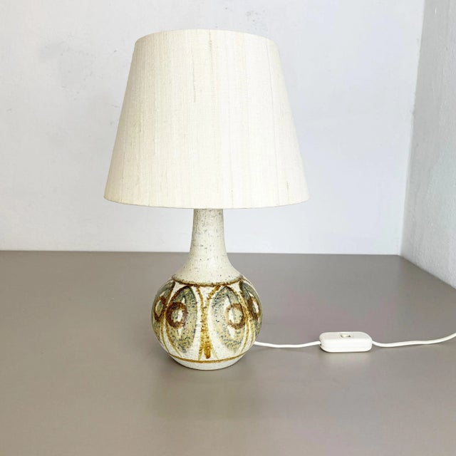 Danish Studio Pottery Table Light in Ceramic from Soholm Ceramic, 1970 For Sale - Image 3 of 18