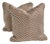 Sienna / White Herringbone Jacquard Decorative Pillow Covers (Set of 2) For Sale