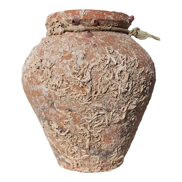 19th Century Antique Terracotta Octopus Trap Undersea Pot For Sale