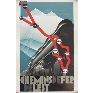Vintage Eastern Railways Poster from Theo Doro, 1989 For Sale