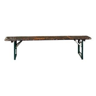 Large French Folding Bench, 1950s For Sale