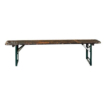 Large French Folding Bench, 1950s For Sale
