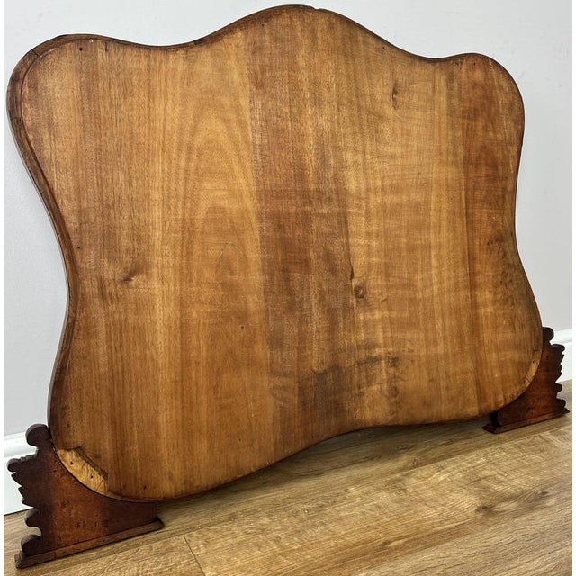 Antique French Walnut Ornate Wall Mirror For Sale - Image 10 of 11