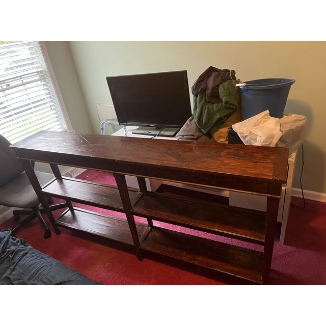 French Country Theodore Alexander Castle Bromwich Console Table For Sale - Image 3 of 5