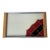 Art Deco French Opaline Glass Tray With Reverse-Painted Decoration For Sale