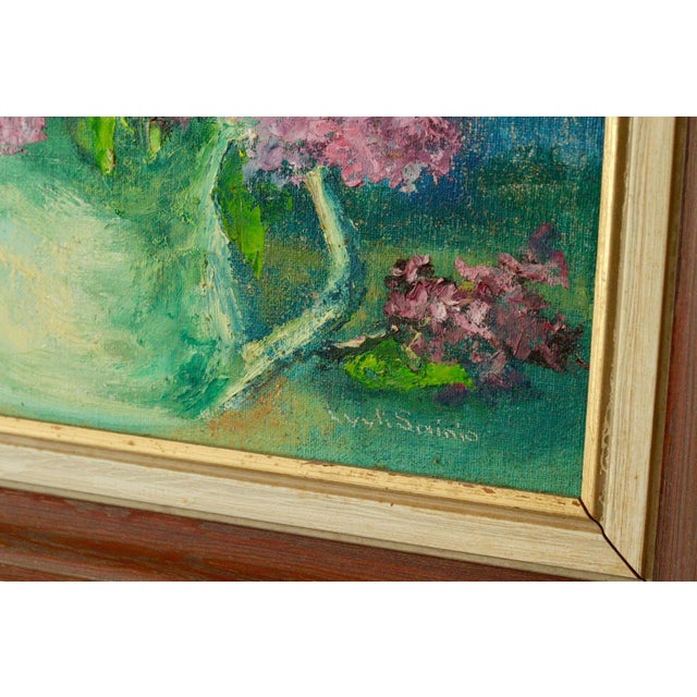 Lyyli Sainio, Floral Arrangement, 1960s, Oil Painting, Framed For Sale - Image 5 of 11