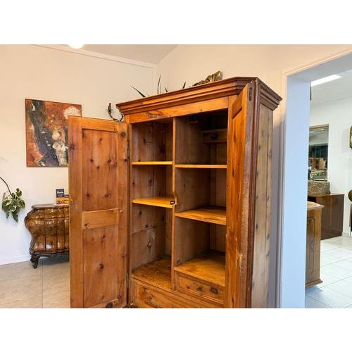 Antique Swiss Pine Wardrobe For Sale - Image 17 of 18