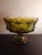 This is a STUNNING Vintage Fostoria Coin Glass Green LARGE 9" Pedestal Bowl. Stunning Holiday Decor Procured at auction...