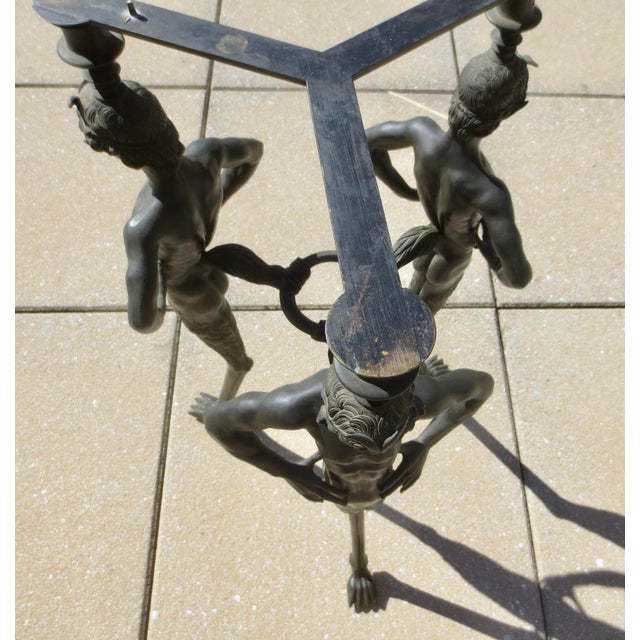 Grand Tour Bronze Satyr Tripod Table For Sale - Image 9 of 15