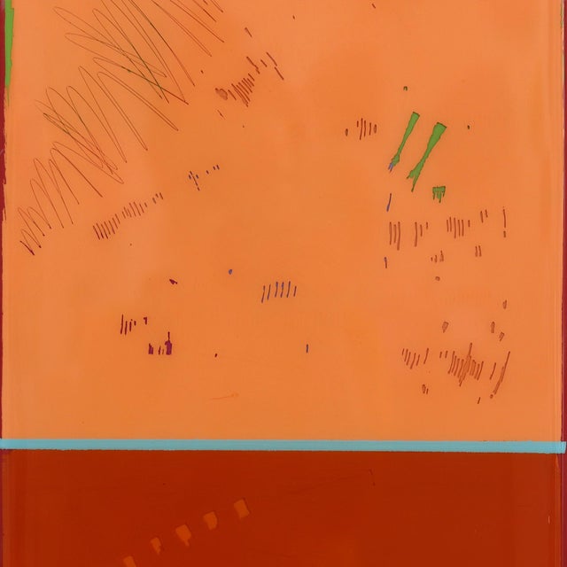 Tall Sunspot 46 - Tall Narrow Minimalist Abstract Acrylic and Resin Painting on Wood Panel by Ricky Hunt For Sale In Los Angeles - Image 6 of 9