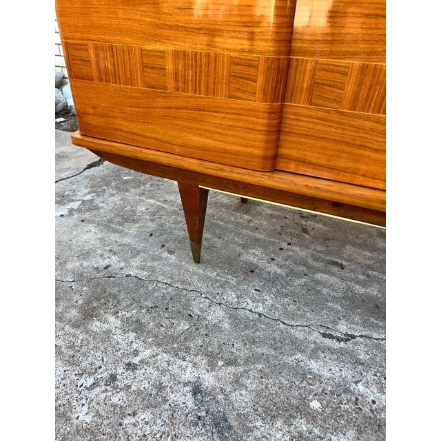 French Art Deco 1930's Light Macassar Sideboard For Sale - Image 4 of 12