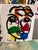 Peter Keil 1970s Original Pair of Peter Keil Cubist Colorful Paintings For Sale - Image 4 of 6